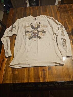 Vintage Harley Davidson Long Sleeve Mens Large Tshirt Deleware MD To Virginia